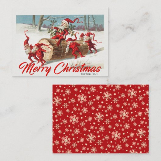  kerstkaart voor kerstmis notitiekaartje (Voorkant / Achterkant)