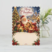 Kerstkaart voor kinderen (Staand voorkant)