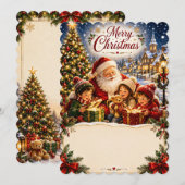 Kerstkaart voor kinderen (Voorkant / Achterkant)