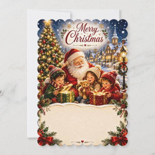 Kerstkaart voor kinderen (Voorkant)
