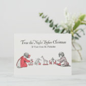 Kerstkaart voor kinderen bedankt (Staand voorkant)