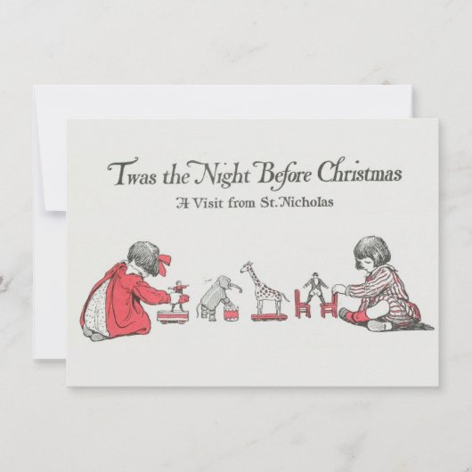 Kerstkaart voor kinderen bedankt (Voorkant)