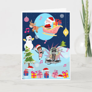 Kerstkaart voor kinderen-Interactieve kaart