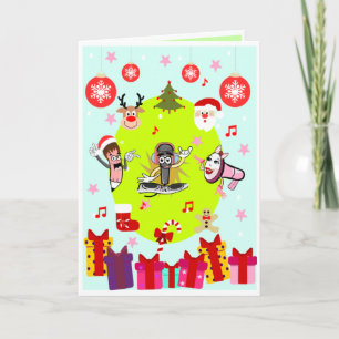 Kerstkaart voor kinderen-Interactieve kaart