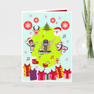 Kerstkaart voor kinderen-Interactieve kaart
