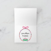 Kerstkaart voor kinderen om te versturen. Namen ku Bedankkaart (Binnen)