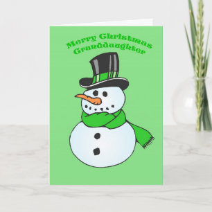 kerstkaart voor kleindochter feestdagen kaart