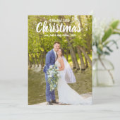 Kerstkaart voor kleine getrouwde koppels (Staand voorkant)