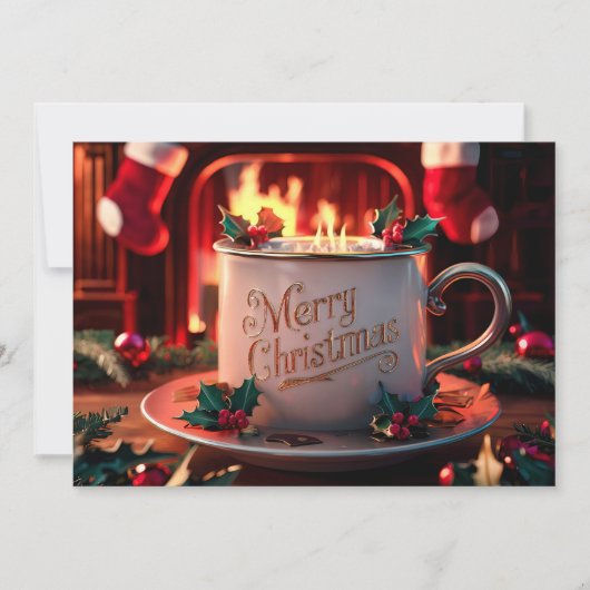 Kerstkaart voor koffieliefhebbers #20 (Voorkant)
