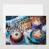 Kerstkaart voor koffieliefhebbers #6 (Voorkant / Achterkant)