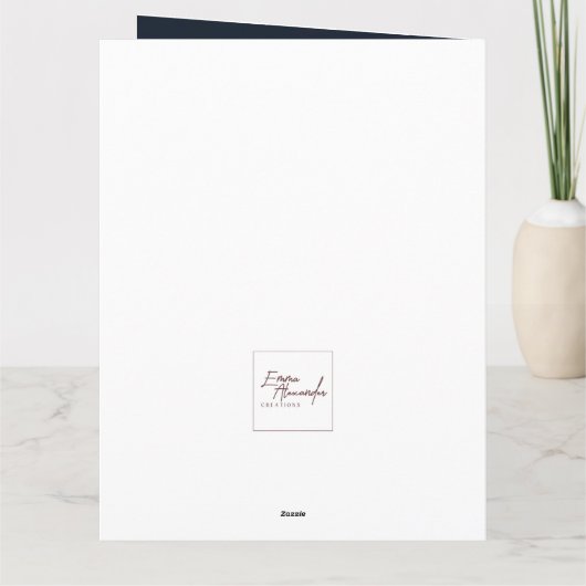 Kerstkaart voor mam en pap - Engels landschap Kaart (Achterkant)