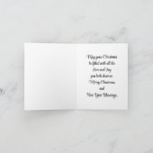 Kerstkaart voor mama en papa feestdagen kaart (Binnen)