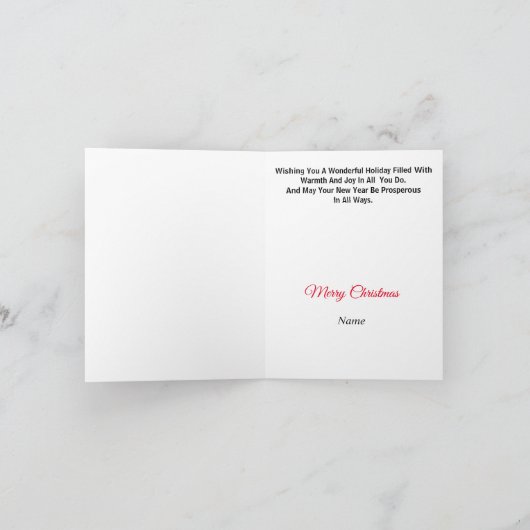 Kerstkaart voor Medische Professionals Kaart (Binnen)