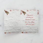 Kerstkaart voor middernacht feestdagen kaart (Binnen)