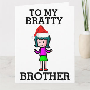KERSTKAART VOOR MIJN STOUTE BROER KAART