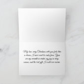 Kerstkaart voor mijn vrouw kaart (Binnen)