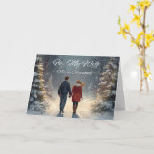 Kerstkaart voor mijn vrouw kaart (Gele Bloem)