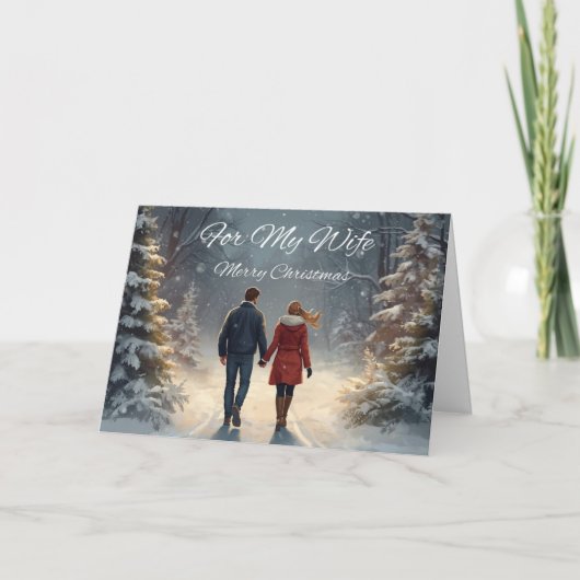 Kerstkaart voor mijn vrouw kaart (Voorkant)