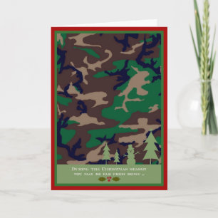 Kerstkaart voor militairen - Je bent misschien ver Feestdagen Kaart