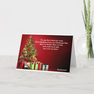 Kerstkaart voor militairen kaart