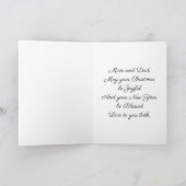 Kerstkaart voor moeder en vader feestdagen kaart (Binnen)