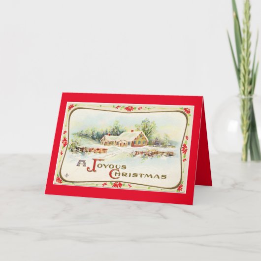 Kerstkaart voor moeder en vader feestdagen kaart (Voorkant)