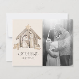 kerstkaart voor nativiteit