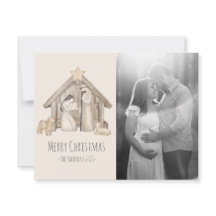 kerstkaart voor nativiteit