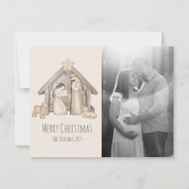 kerstkaart voor nativiteit