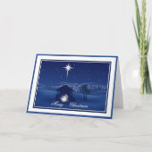 kerstkaart voor nativiteit feestdagen kaart (Voorkant)