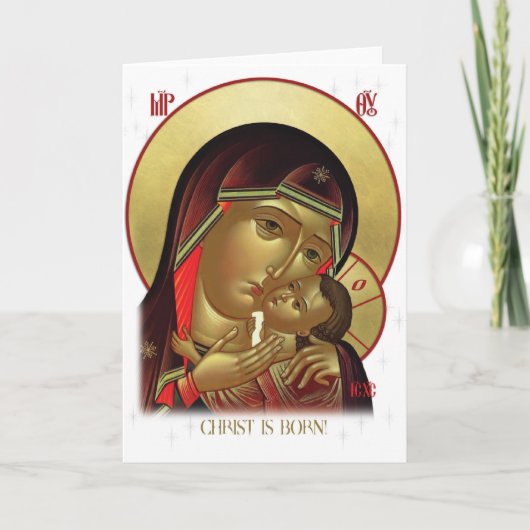 kerstkaart voor nativiteit feestdagen kaart (Voorkant)