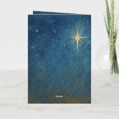 kerstkaart voor nativiteit feestdagen kaart (Achterkant)