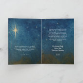 kerstkaart voor nativiteit feestdagen kaart (Binnen)