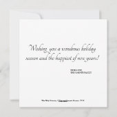 kerstkaart voor nativiteit, flatplein (Achterkant)