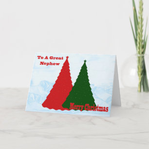 kerstkaart voor Nephew Feestdagen Kaart