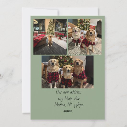 Kerstkaart voor nieuwe woning (Achterkant)