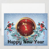 Kerstkaart voor Nieuwjaar (Voorkant / Achterkant)