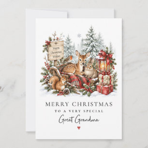 Kerstkaart voor Oma Grootmoeder Kerstmis