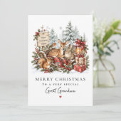 Kerstkaart voor Oma | Grootmoeder Kerstmis (Staand voorkant)