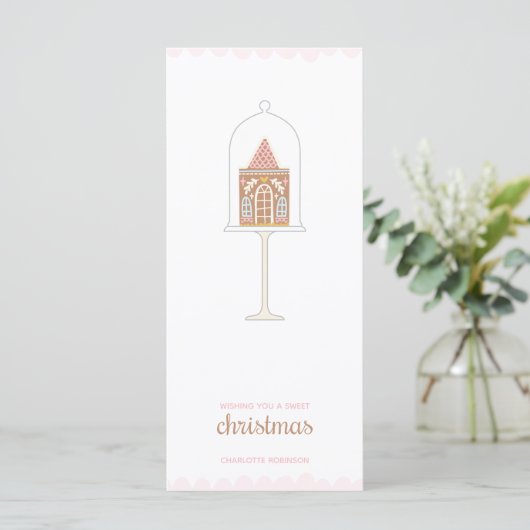 kerstkaart voor ontbijtkoek (Staand voorkant)