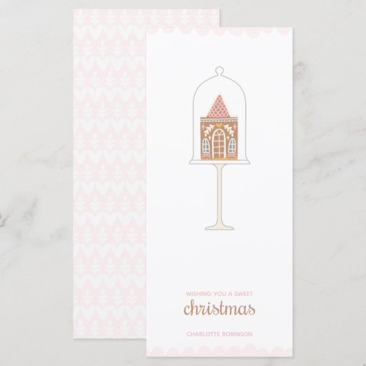 kerstkaart voor ontbijtkoek (Voorkant / Achterkant)