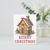 kerstkaart voor ontbijtkoek (Staand voorkant)