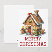 kerstkaart voor ontbijtkoek (Voorkant / Achterkant)