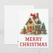 kerstkaart voor ontbijtkoek (Voorkant / Achterkant)