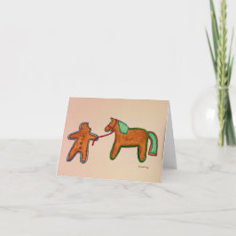 kerstkaart voor ontbijtkoek feestdagen kaart