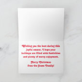 kerstkaart voor ontbijtkoek feestdagen kaart (Binnen)