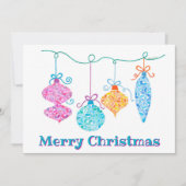 Kerstkaart voor ornamenten (Voorkant)