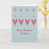 kerstKaart voor oudere dochter met hart Kaart (Gele Bloem)