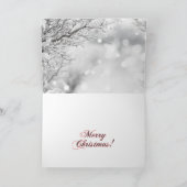 Kerstkaart voor Papillon-honden Bedankkaart (Binnen)