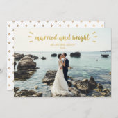 Kerstkaart voor pasgehuwden, Huwelijk, Feestdagen (Voorkant / Achterkant)